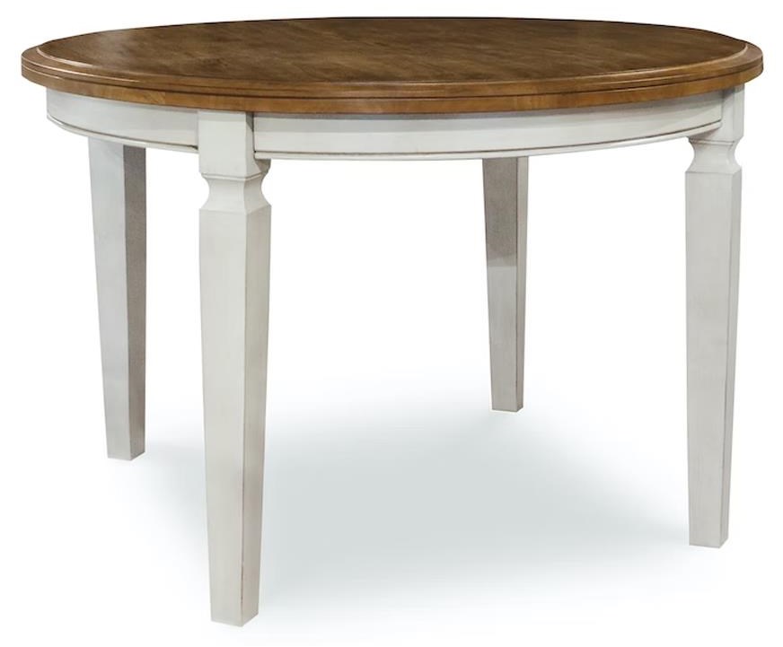 John Thomas Vista T79144R30 Transitional Round Dining Table with Legs